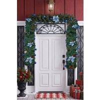 Garden Sanctuary 2.7m Artificial Christmas Garland Decorations with LED Lights