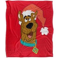 Scooby-Doo! Scooby Doo Santa Hat Silky Touch Super Soft Throw Blanket in Red | Size: Extra Large