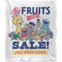 Sesame Street Vintage Fruit Elmo, Cookie Monster, Big Bird Silky Touch Super Soft T | Size: Extra Large