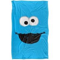 Sesame Street Cookie Monster Crayon Sketch Silky Touch Super Soft Throw Blanket | Size: Large