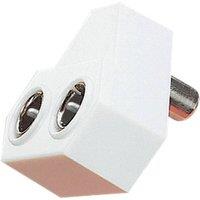 Electrovision R/A Coax Y Splitter White