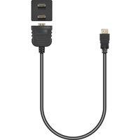 Electrovision Hdmi Plug - 2X Hdmi Socket Hdmi Plug To 2 X Hdmi Sockets in Black