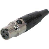 Electrovision 3Pin Mini Female Xlr Connector in Metallic Silver
