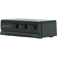 EAUDIO E-Audio 3 Way Stereo Audio Source Selector in Black