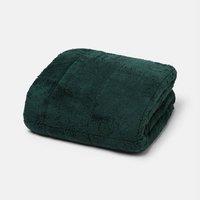 OHS Teddy Fleece Sensory Sleep Therapy Weighted Blanket in Green | Size: 150 cm 200 cm
