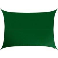 Primrose 3m x 2m Waterproof Patio Sun Shade Sail Canopy 98% UV Block Free Rope in Green