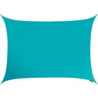 Primrose 3m x 2m Waterproof Patio Sun Shade Sail Canopy 98% UV Block Free Rope in Pale Blue