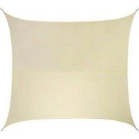 Primrose 3.6m Square Water Resistant Sun Shade Canopy 96.5% UV Block Free Rope in Off-White