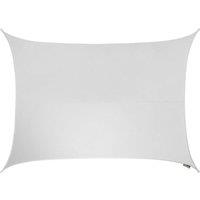 Primrose 4m x 3m Waterproof Patio Sun Shade Sail Canopy 98% UV Block Free Rope in White