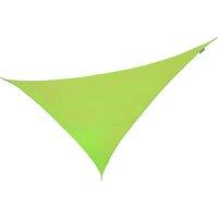 Primrose 6m x 4.2m Triangle Water Resistant Sun Shade 96.5% UV Block Free Rope in Lime