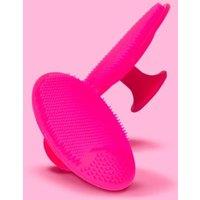 Give Me Cosmetics Silicone Reusable Exfoliating Facial Pad Daily Cleansing Tool in Pink