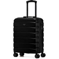 Flight Knight Lightweight Travel Suitcase 55x40x23cm|Hard Shell Carry On Luggage in Black | Size: Cabin