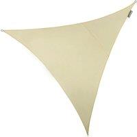 Primrose 3.6m Triangle Waterproof Patio Sun Shade Canopy 98% UV Block Free Rope in Off-White