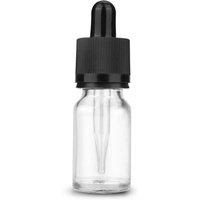 KDMD Clear Glass Boston Eye Dropper Pipette Bottle 30ml Empty - Set Of 10