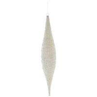 KDMD Glitter Drop Hanging Decoration - White 2 Pack