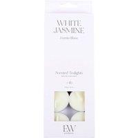 KDMD Pack of 10 White Jasmine Scented Tealights - Floral Candles