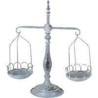 Minster Stylish Living Ltd 50cm Blue & Green Metal Scales - L44 x W18 x H50 cm