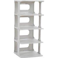 FORGEVIO 5 Tier - Grey White Shoe Storage Rack