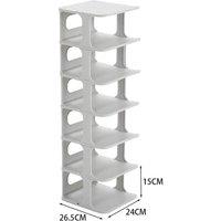 FORGEVIO 7 Tier - Grey White Shoe Storage Rack