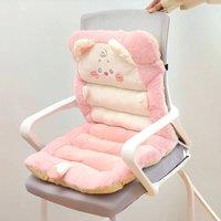 PAWNORA PINK Cute Cat Plush Chair Cushion