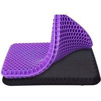 PAWNORA Purple Gel Seat Cushion For Lower Back Pain