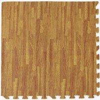 PAWNORA 4 tiles Soft EVA Foam Floor Play Mat in Brown
