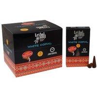 KDMD Tribal Soul Backflow Incense Cones - White Copal in Black