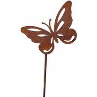 Poppyforge 5Ft Butterfly Pin (Pack of 3) L160 x W1.8 cm, Bare Metal/Ready to Rust in Brown