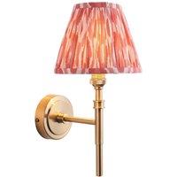 Netlighting Chester Wall Light Pink Fabric Ikat Shade 16cm B22