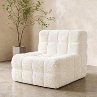 OHS Boucle Bean Bag Chair Lazy Sofa Floor Reading Couch in Cream
