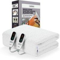 VonHaus Electric Blanket King with Multi Heating Zones in White
