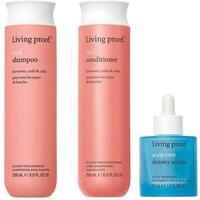 Living Proof Pack Shampoo Conditioner Serum in Pink