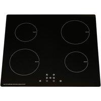 SIA 60cm Black Touch Control 4 Zone Induction Hob With Child Lock - INDH60BL