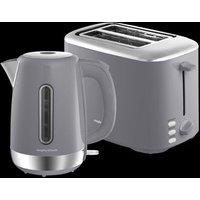 Morphy Richards Equip Grey Kettle & Toaster Set in Mid Grey | Size: 2 Pack