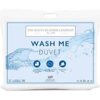 Just Essentials Wash Me Washable 13.5 Tog Duvet in White | Size: Double