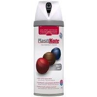 Plastikote 23100 400ml Premium Spray Paint - Matt White