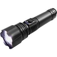Bergstrom Rechargeable Super Bright Zoom Torch, 500000 Lumens in Black