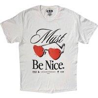 Rock Off officially Licensed Products All Time Low Must Be Nice Glasses T-Shirt in White | Size: XL