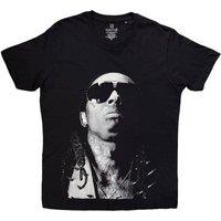 Rock Off officially Licensed Products Lil Wayne Jumbo Photo T-Shirt in Black | Size: XL