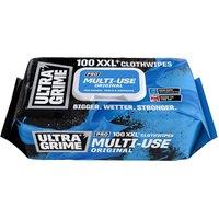 UltraGrime Pro Multiuse Wet Wipes - Heavy-Duty Cleaning Cloths in White