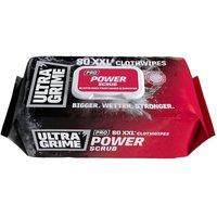 UltraGrime Pro Power Scrub Wet Wipes - Heavy-Duty Cleaning Cloths in White