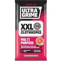 UltraGrime Multi-Purpose Wet Wipes Pomelo Scented in White