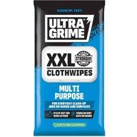 UltraGrime Multi-Purpose XXL Wet Wipes - Heavy-Duty Cleaning in White