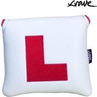 Krave Learner Mallet Putter Cover in White