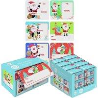 Giftmaker Jumbo Santa Claus Christmas Labels (Pack of 60)