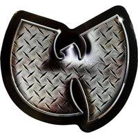 Wu-Tang Clan Steel Logo Sticker in Silver