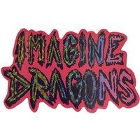 Imagine Dragons Rainbow Logo Sticker in Pale Pink