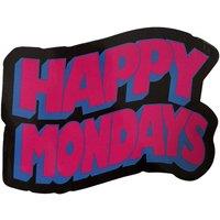 Happy Mondays Wavy Logo Sticker in Pink