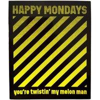 Happy Mondays Youre Twistin My Melon Man Sticker in Black