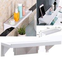 FORGEVIO No Drill Bathroom Shelf Corner Shower Caddy in White